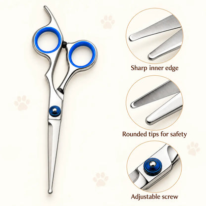 Home Grooming Scissors Kit + FREE Groomer's Handbook