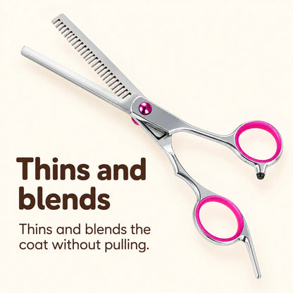 Home Grooming Scissors Kit + FREE Groomer's Handbook