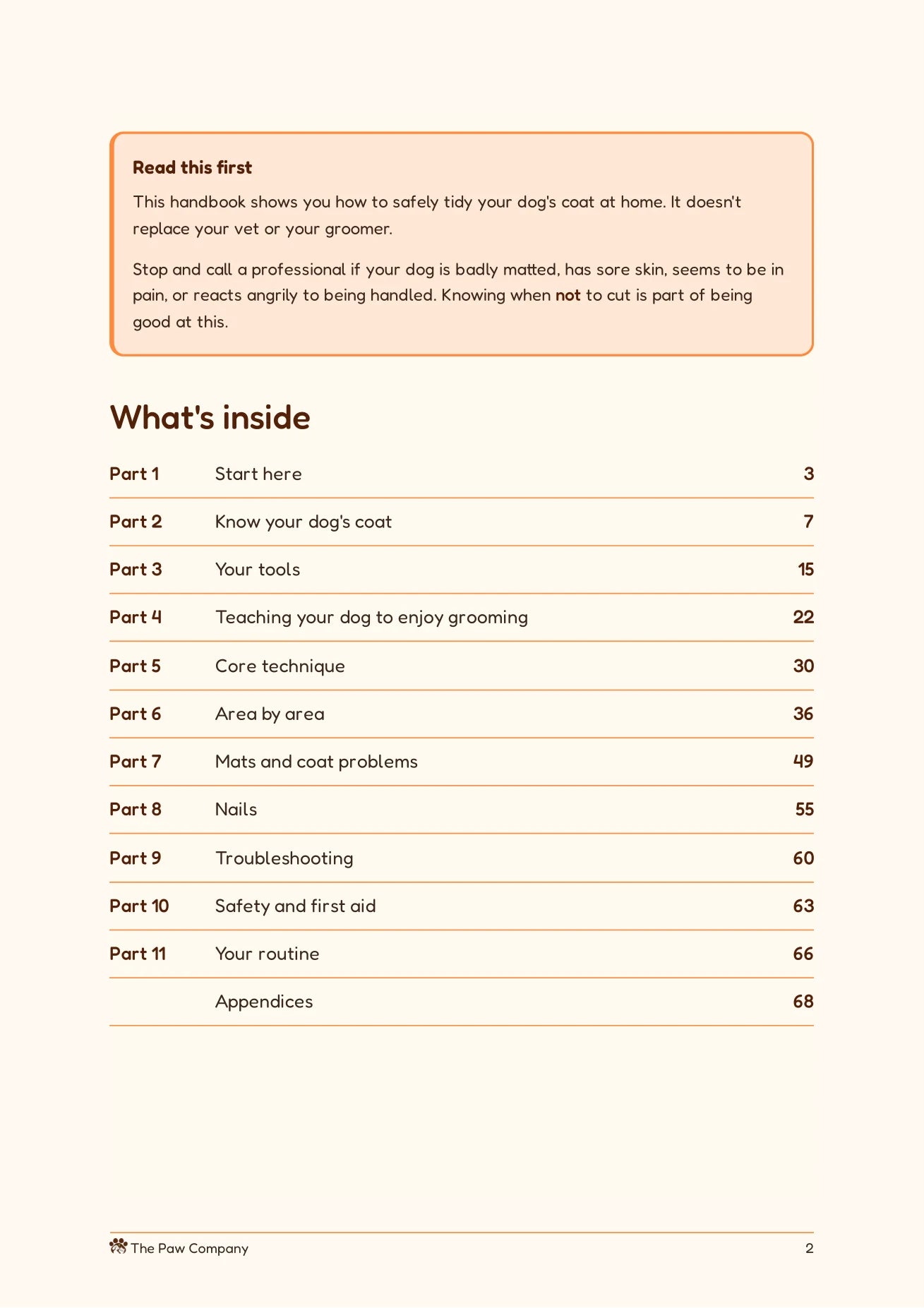 The Home Groomer's Handbook preview page 2