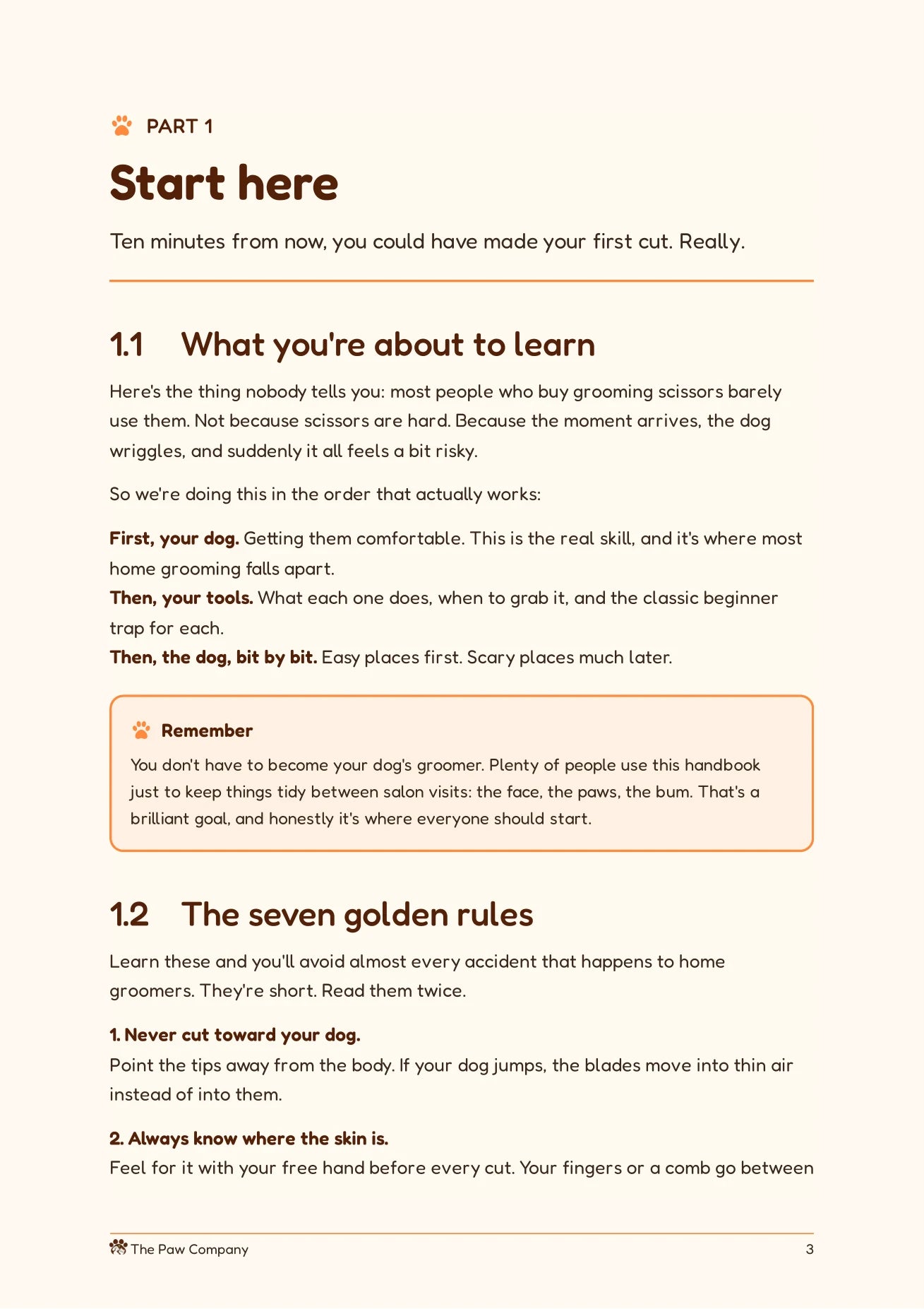 The Home Groomer's Handbook preview page 3