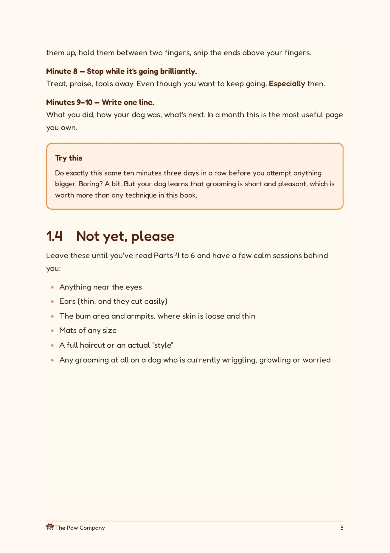 The Home Groomer's Handbook preview page 5