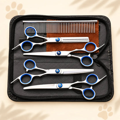 Home Grooming Scissors Kit + FREE Groomer's Handbook